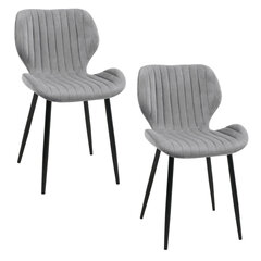 комплект из 2 стульев Akord SJ.17, серый цена и информация | Стулья для кухни и столовой | hansapost.ee