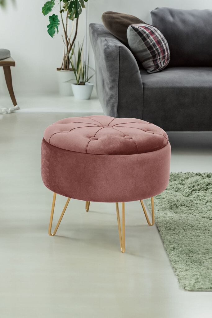 Pouf Akord Caro, roosa hind ja info | Kott-toolid, tumbad, järid | hansapost.ee