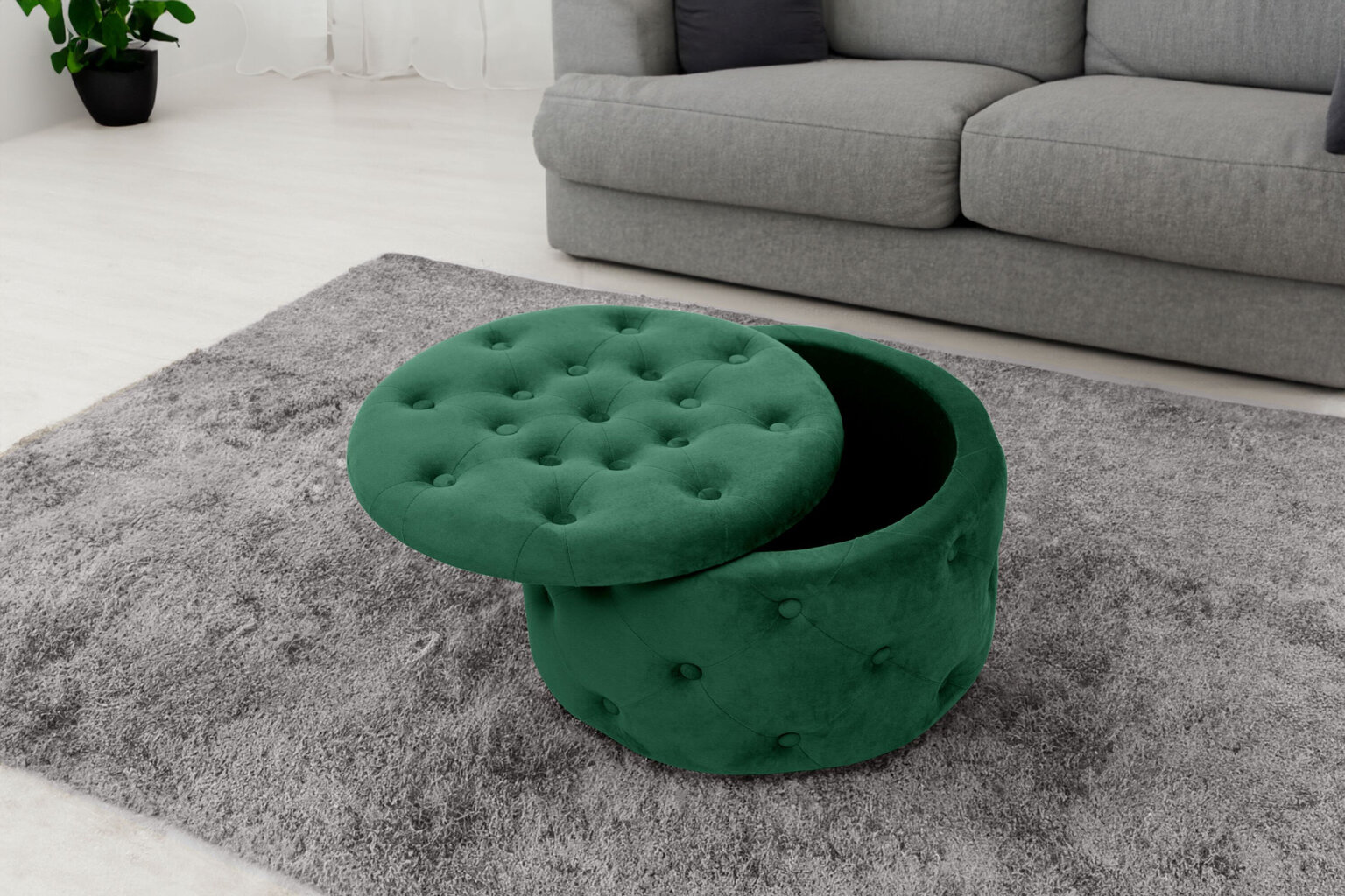 Pouf Akord Alia, roheline price and information | Kott-toolid, tumbad, järid | hansapost.ee