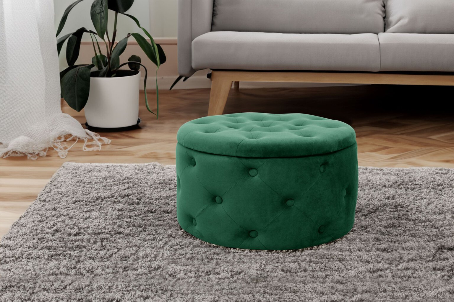 Pouf Akord Alia, roheline price and information | Kott-toolid, tumbad, järid | hansapost.ee