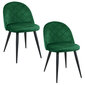 2 tooli Akord SJ.077, roheline, komplekt Akord SJ.077 hind ja info | Köögitoolid, söögitoolid | hansapost.ee