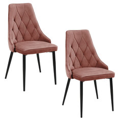 комплект из 2 стульев Akord SJ.054, розовый цена и информация | Стулья для кухни и столовой | hansapost.ee