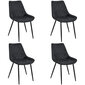 4 tooli Akord SJ.0488, musta värvi цена и информация | Köögitoolid, söögitoolid | hansapost.ee