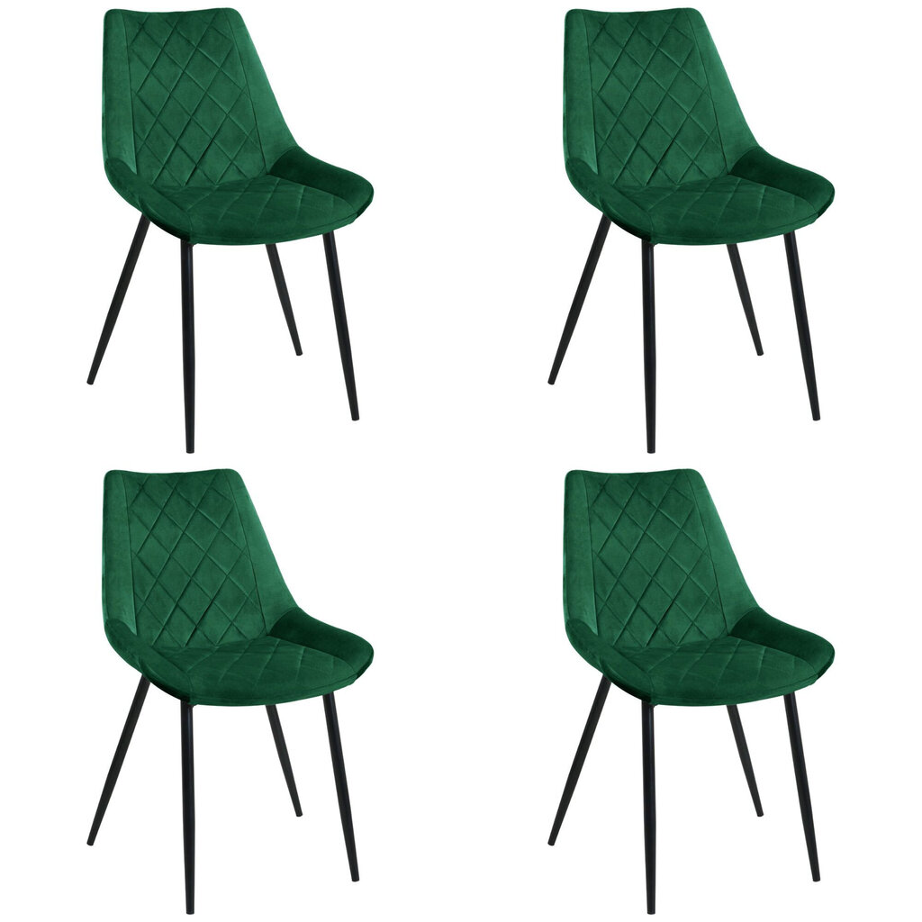 4 tooli Akord SJ.0488, roheline, komplekt Akord SJ.0488 цена и информация | Köögitoolid, söögitoolid | hansapost.ee