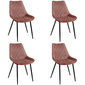 Komplektis 4 tooli Akord SJ.0488, roosa цена и информация | Köögitoolid, söögitoolid | hansapost.ee