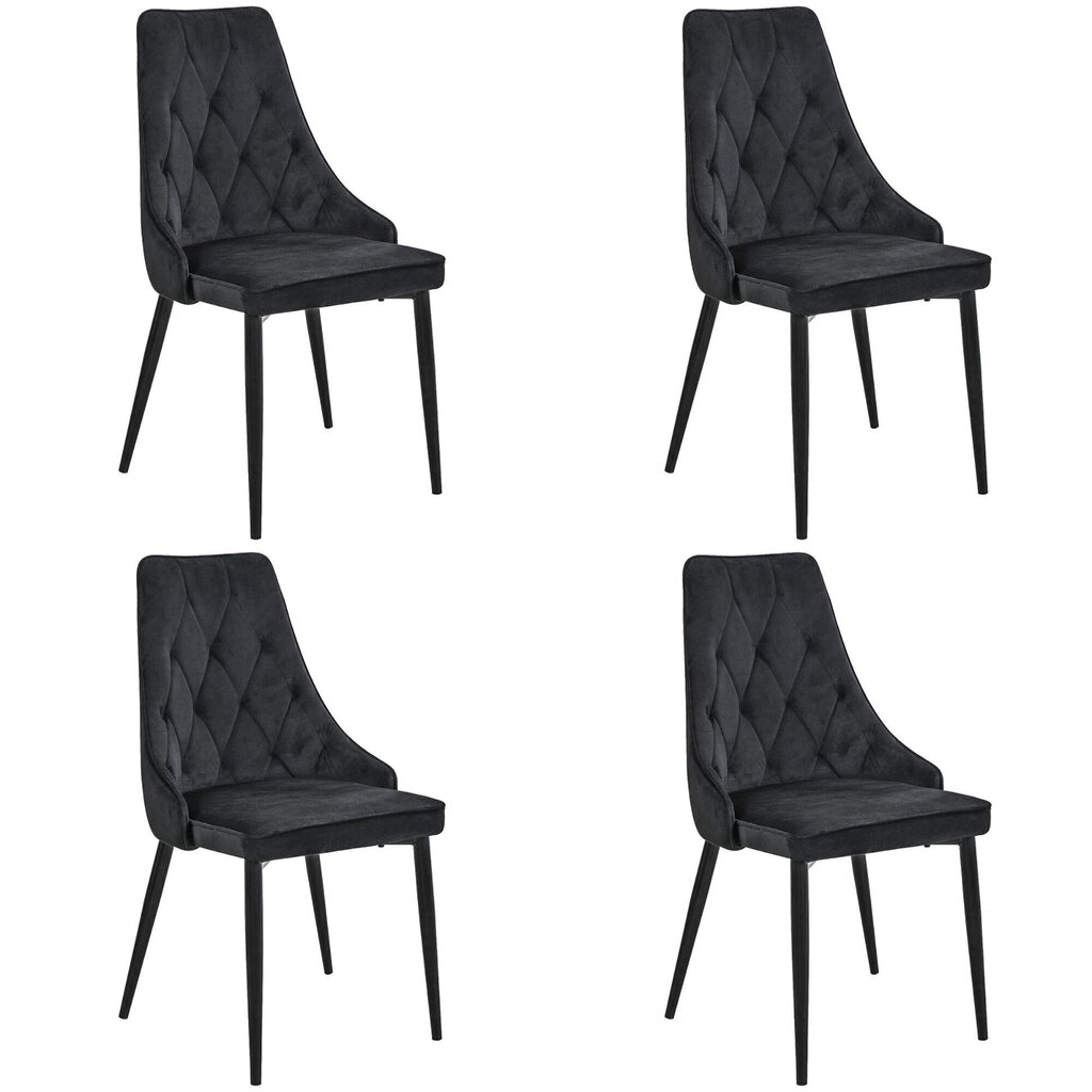 4 tooli Akord SJ.054, musta värvi цена и информация | Köögitoolid, söögitoolid | hansapost.ee