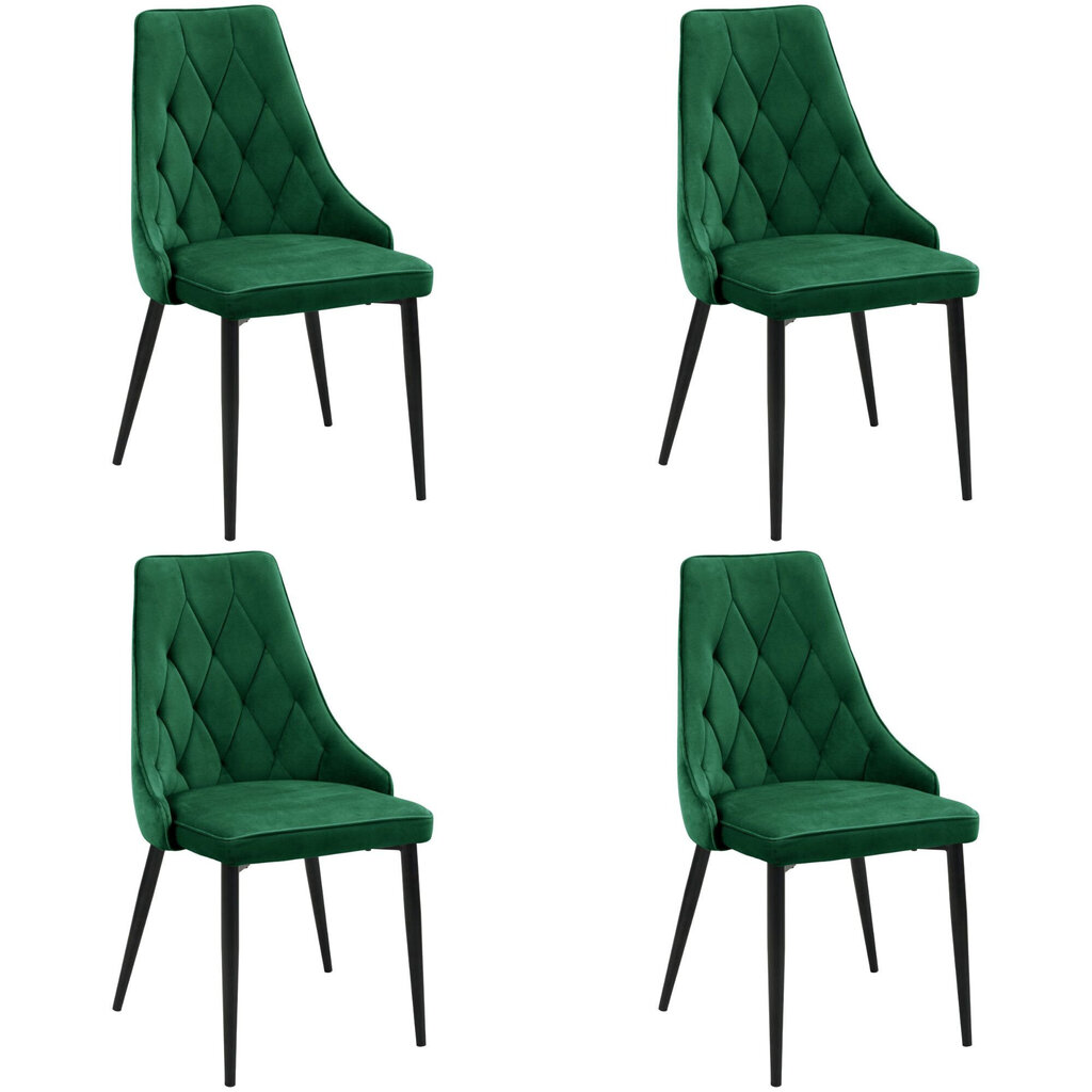 4 tooli Akord SJ.054, roheline, komplekt Akord SJ.054 цена и информация | Köögitoolid, söögitoolid | hansapost.ee