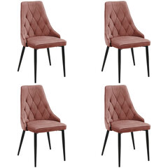 комплект из 4 стульев Akord SJ.054, розовый цена и информация | Стулья для кухни и столовой | hansapost.ee