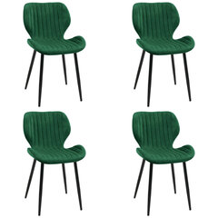 4 tooli Akord SJ.17, roheline, komplekt Akord SJ.17 hind ja info | Köögitoolid, söögitoolid | hansapost.ee