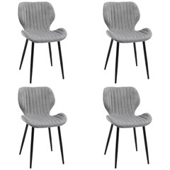 комплект из 4 стульев Akord SJ.17, серый цена и информация | Стулья для кухни и столовой | hansapost.ee