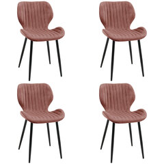 комплект из 4 стульев Akord SJ.17, розовый цена и информация | Стулья для кухни и столовой | hansapost.ee