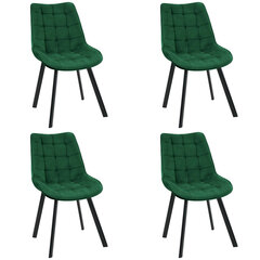 комплект из 4 стульев Akord SJ.22, зеленый цена и информация | Стулья для кухни и столовой | hansapost.ee