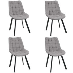 комплект из 4 стульев Akord SJ.22, серый цена и информация | Стулья для кухни и столовой | hansapost.ee
