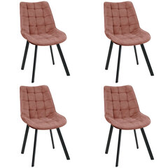 комплект из 4 стульев Akord SJ.22, розовый цена и информация | Стулья для кухни и столовой | hansapost.ee