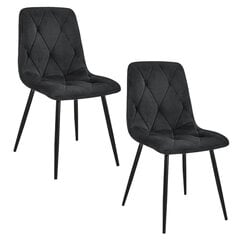 комплект из 2 стульев Akord SJ.3, черный цена и информация | Стулья для кухни и столовой | hansapost.ee