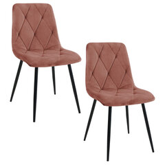 комплект из 2 стульев Akord SJ.3, розовый цена и информация | Стулья для кухни и столовой | hansapost.ee