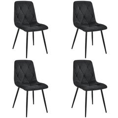 комплект из 4 стульев Akord SJ.3, черный цена и информация | Стулья для кухни и столовой | hansapost.ee
