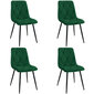 4 tooli Akord SJ.3 komplekt, roheline цена и информация | Köögitoolid, söögitoolid | hansapost.ee