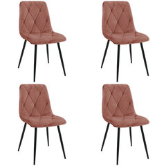 комплект из 4 стульев Akord SJ.3, розовый цена и информация | Стулья для кухни и столовой | hansapost.ee