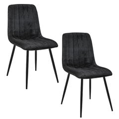 комплект из 2 стульев Akord SJ.9, черный цена и информация | Стулья для кухни и столовой | hansapost.ee