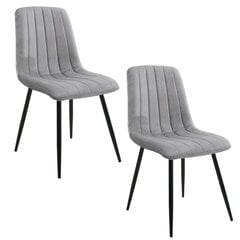 комплект из 2 стульев Akord SJ.9, серый цена и информация | Стулья для кухни и столовой | hansapost.ee