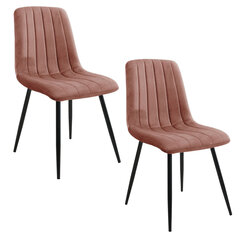 комплект из 2 стульев Akord SJ.9, розовый цена и информация | Стулья для кухни и столовой | hansapost.ee