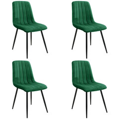 комплект из 4 стульев Akord SJ.9, зеленый цена и информация | Стулья для кухни и столовой | hansapost.ee