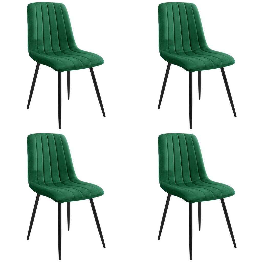 4 tooli Akord SJ.9 komplekt, roheline цена и информация | Köögitoolid, söögitoolid | hansapost.ee