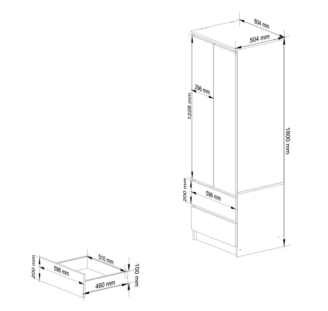 Spinta Chord Star S60 2D 2SZ, must/balta цена и информация | Kapid | hansapost.ee