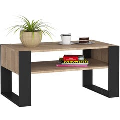 Кофейный столик Akord Domi, коричневый/черный цена и информация | Журнальные столики | hansapost.ee