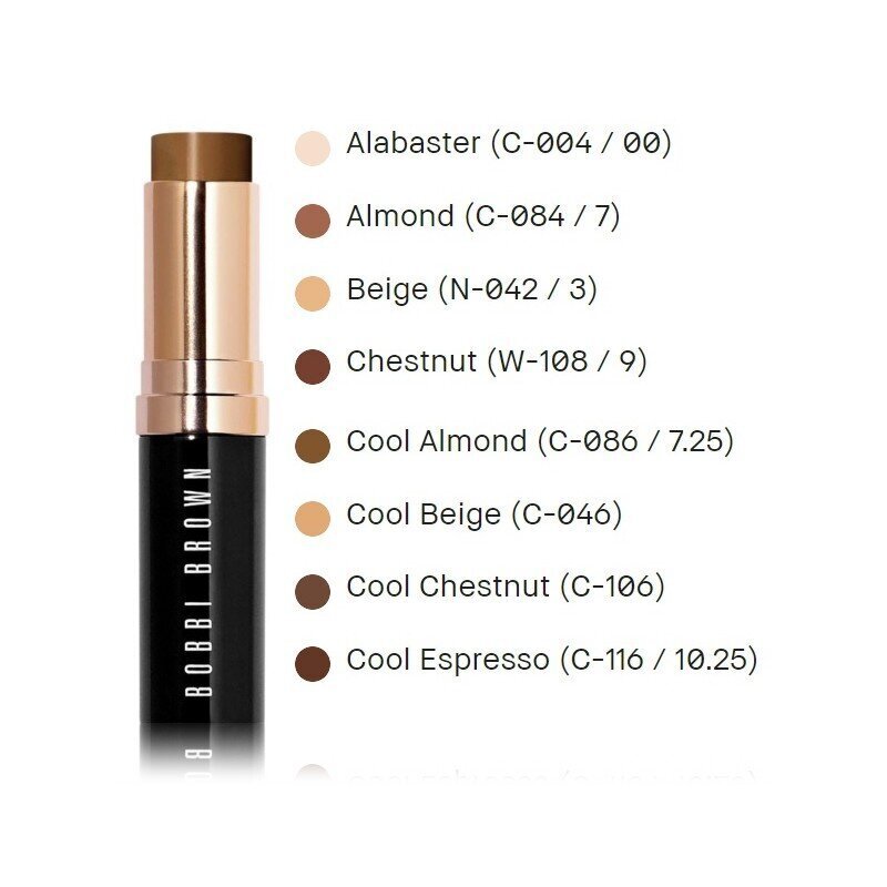 Peitepulk Bobbi Brown Skin Full Cover Foundation Stick, Cool Beige, 9 g цена и информация | Jumestuskreemid ja puudrid | hansapost.ee