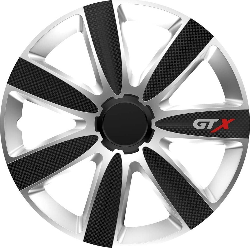 Ilukilp GTX Carbon 10417 black&silver 15", 1tk hind ja info | Ilukilbid | hansapost.ee