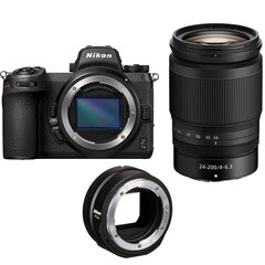 Nikon Z 7II + Nikkor Z 24-200mm f/4-6.3 VR + FTZ II Mount adapter hind ja info | Fotoaparaadid | hansapost.ee