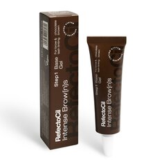 Краска для ресниц/бровей Intense Brow[n]s Base Gel RefectoCil CHOCOLATE BROWN, 15 мл цена и информация | Карандаши, краска для бровей | hansapost.ee