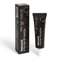 Ripsme-/kulmuvärv Intense Brow[n]s Base Gel RefectoCil BLACK BROWN, 15ml hind ja info | Kulmupliiatsid, -puudrid ja -värvid | hansapost.ee