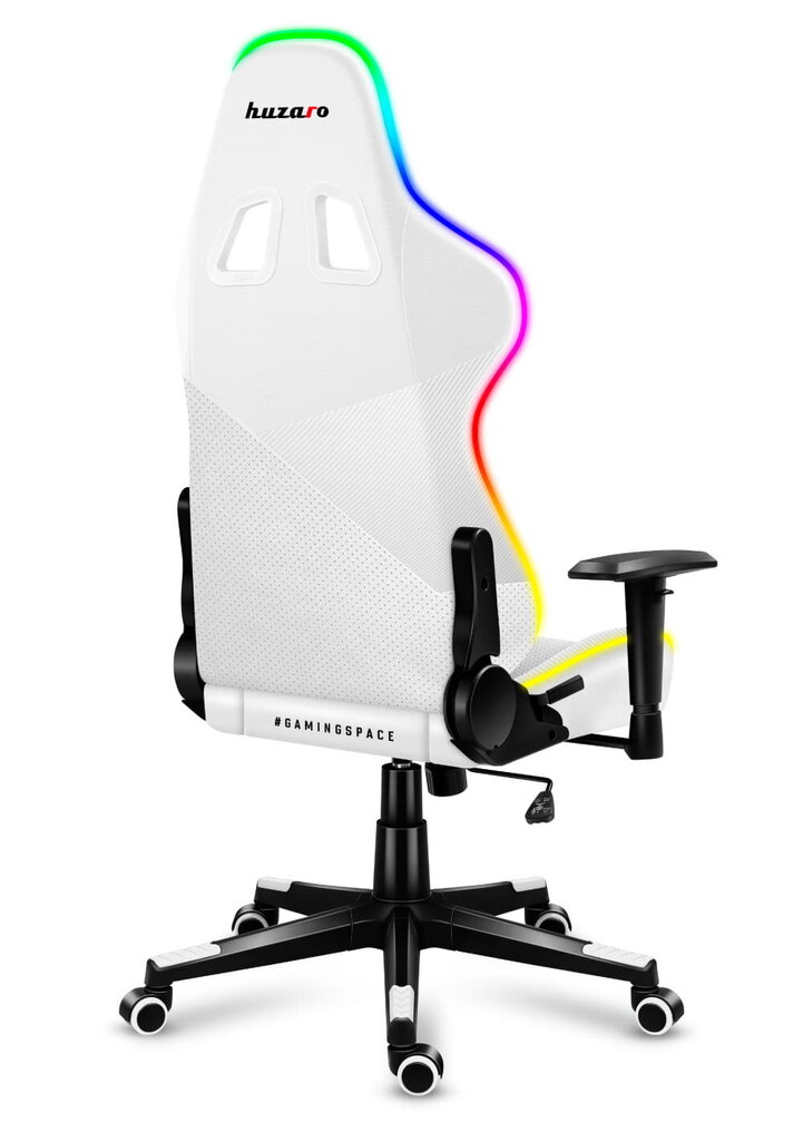 Mängulaud Huzaro Force 6.2 RGB, valge hind ja info | Kontoritoolid | hansapost.ee