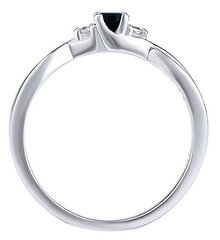 Silvego Серебряное кольцо с настоящим натуральным сапфиром JJJR1100SAP цена и информация | Кольца | hansapost.ee