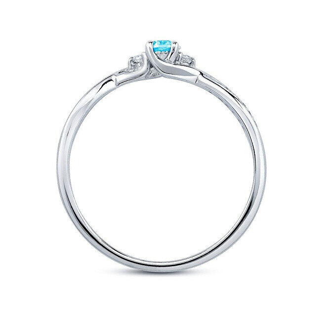 Silvego Hõbesõrmus sinise topaasi ja Brilliance Zirconia JJJR1100TS-ga цена и информация | Sõrmused | hansapost.ee