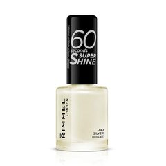 Kiirelt kuivav küünelakk Rimmel London 60 Seconds Super Shine 8 ml цена и информация | Лаки для ногтей, укрепители для ногтей | hansapost.ee