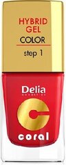 Geelküünelakk Delia Cosmetics Coral 11 ml hind ja info | Küünelakid ja küünelakieemaldajad | hansapost.ee