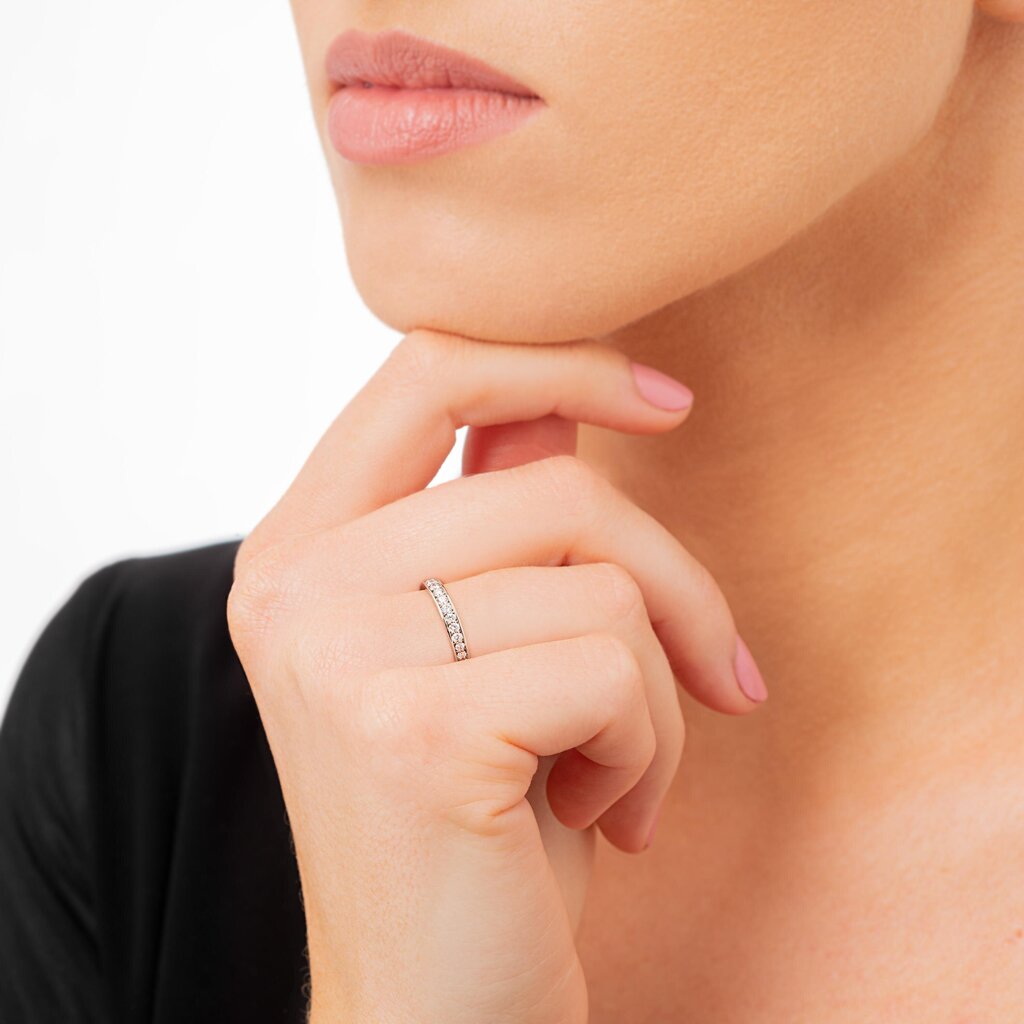 Kuldsõrmus teemandiga naistele цена и информация | Sõrmused | hansapost.ee