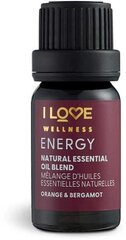 Эфирное масло I Love Wellness Energy Essential Oil, 10 мл цена и информация | Эфирные, косметические масла, гидролаты | hansapost.ee