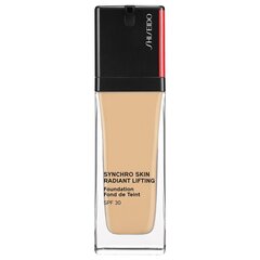 Shiseido Synchro Skin Radiant Lifting Foundation SPF30, 250 песочный, 30 мл цена и информация | Пудры, базы под макияж | hansapost.ee