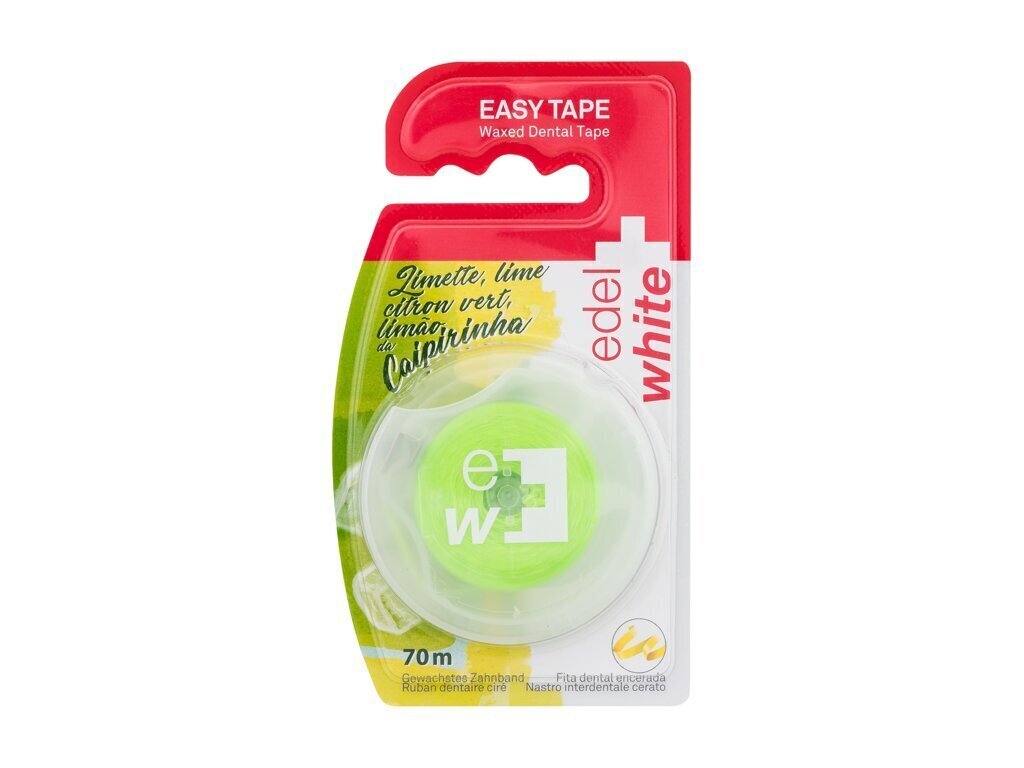 Hambaniit Edel+White Easy Tape Lime, 1 tk. hind ja info | Hambaharjad, hampapastad ja suuloputusvedelikud | hansapost.ee