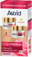 Astrid Rose Premium 65+ näokreemide komplekt: päevakreem, 50 ml + öökreem, 50 ml hind ja info | Näokreemid | hansapost.ee