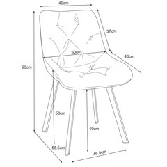 Кухонный стул Akord SJ.33, черный цена и информация | Стулья для кухни и столовой | hansapost.ee