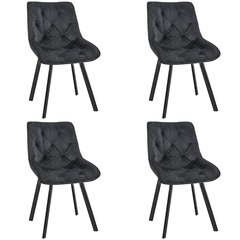 4 tooli Akord SJ.33, musta värvi hind ja info | Köögitoolid, söögitoolid | hansapost.ee