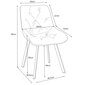 4 tooli Akord SJ.33, roosa, komplektis hind ja info | Köögitoolid, söögitoolid | hansapost.ee