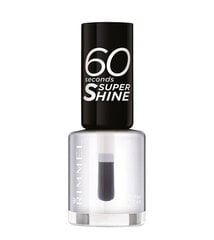 Rimmel London 60 Seconds Super Shine küünelakk 8 ml, 740 Clear цена и информация | Лаки для ногтей, укрепители для ногтей | hansapost.ee