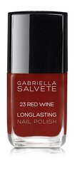 Gabriella Salvete Longlasting Enamel küünelakk 11 ml, 23 Red Wine hind ja info | Küünelakid ja küünelakieemaldajad | hansapost.ee